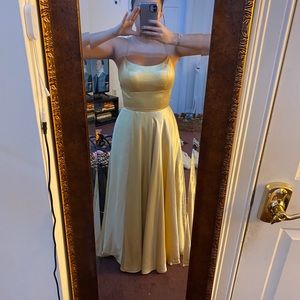 Gold Sherri Hill Prom Dress worn once